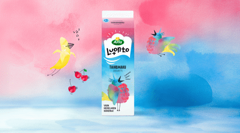 Lumoavan herkullinen Arla Luonto+ Taikamaku -jogurtti