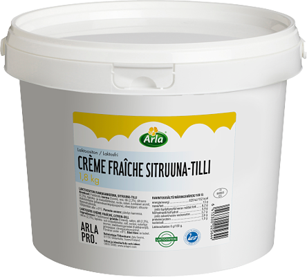 Arla Pro Crème Fraîche sitruuna-tilli laktoositon 1,8kg