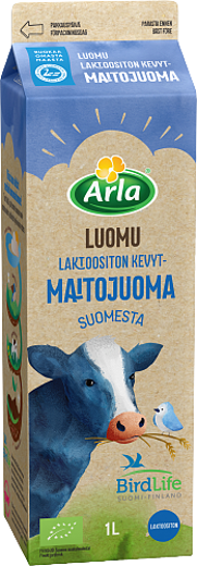 Laktoositonta kevytmaitojuomaa Suomesta