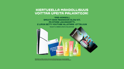 Kiertueella mahdollisuus voittaa palkintoja!