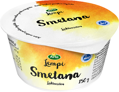 Smetana laktoositon