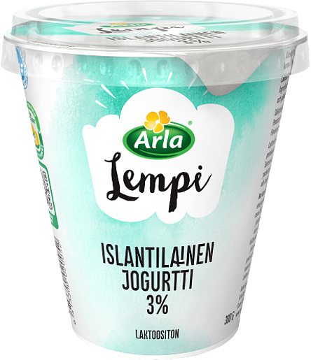 Islantilainen jogurtti 3%, laktoositon