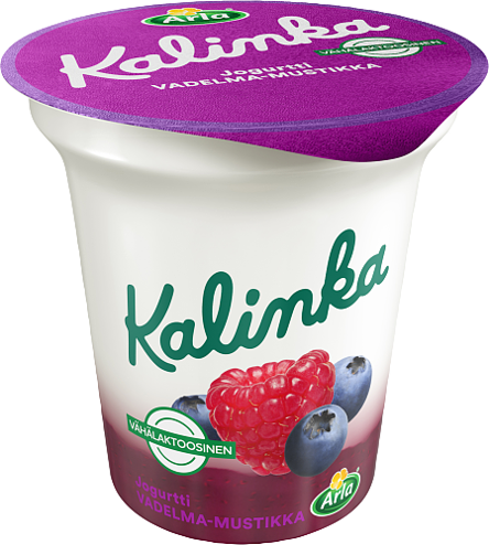 Vadelma-mustikkakerrosjogurtti vähälaktoosinen