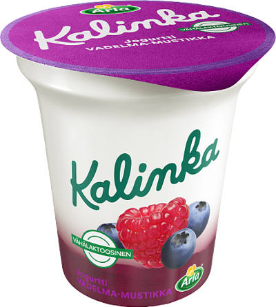 Vadelma-mustikkakerrosjogurtti vähälaktoosinen