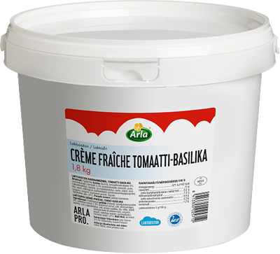 Arla Pro Crème Fraîche Tomaatti-basilika 1,8kg lton