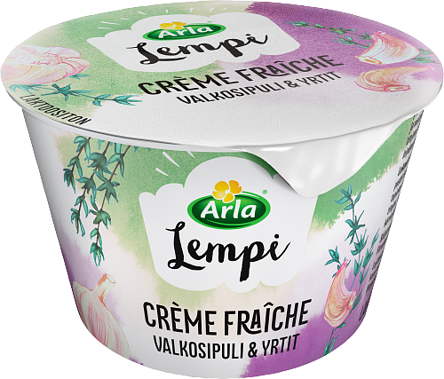 Crème fraîche valkosipuli-yrtit laktoositon