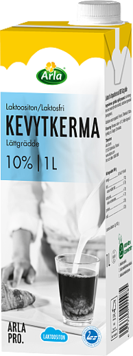 Arla Pro Kevytkerma 10% laktoositon 1L Uht