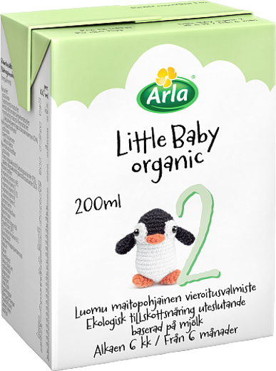 Little Baby&Me Organic 2 Luomu maitopohjainen vieroitusvalmiste UHT