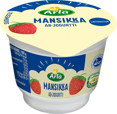 AB-mansikkajogurtti laktoositon