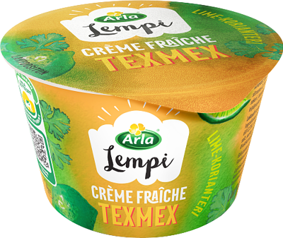 Texmex creme fraiche lime-korianteri laktoositon