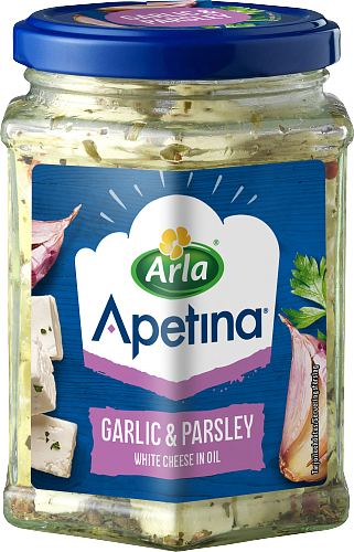 Apetina® Kuutiot öljyssä, valkosipuli & persilja