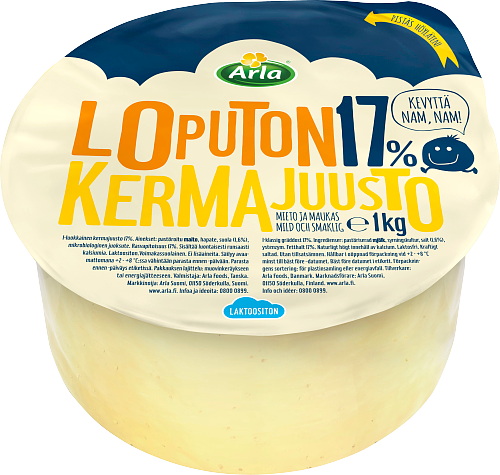 Arla® Tolkuttomat Juustot Loputon Kermajuusto 17 %