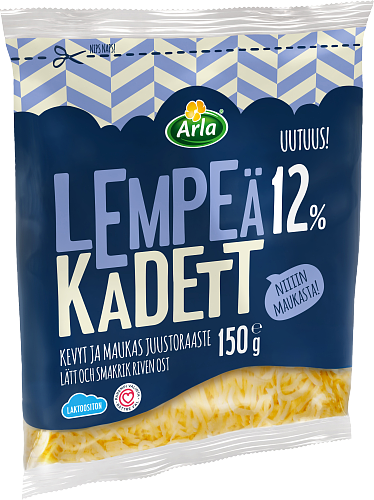 Arla® Tolkuttomat Juustot Lempeä Kadett 12% raaste 150 g